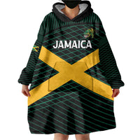 Jamaica Rugby Custom Wearable Blanket Hoodie Go Jamaica Crocs Go