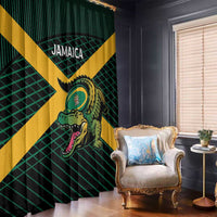 Jamaica Rugby Window Curtain Go Jamaica Crocs Go