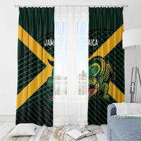 Jamaica Rugby Window Curtain Go Jamaica Crocs Go