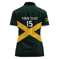 Jamaica Rugby Custom Women Polo Shirt Go Jamaica Crocs Go