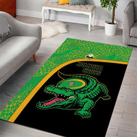 Jamaica Rugby Area Rug Go Jamaica Crocs - Pineapple Pattern