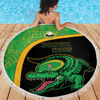 Jamaica Rugby Beach Blanket Go Jamaica Crocs - Pineapple Pattern