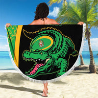 Jamaica Rugby Beach Blanket Go Jamaica Crocs - Pineapple Pattern