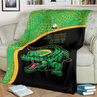 Jamaica Rugby Blanket Go Jamaica Crocs - Pineapple Pattern