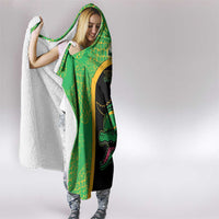Jamaica Rugby Hooded Blanket Go Jamaica Crocs - Pineapple Pattern