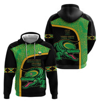Jamaica Rugby Custom Hoodie Go Jamaica Crocs - Pineapple Pattern