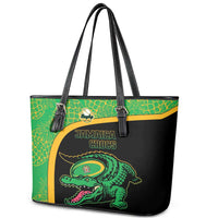 Jamaica Rugby Leather Tote Bag Go Jamaica Crocs - Pineapple Pattern