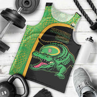 Jamaica Rugby Custom Men Tank Top Go Jamaica Crocs - Pineapple Pattern