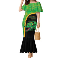 Jamaica Rugby Custom Mermaid Dress Go Jamaica Crocs - Pineapple Pattern