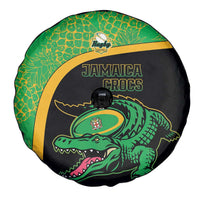 Jamaica Rugby Spare Tire Cover Go Jamaica Crocs - Pineapple Pattern