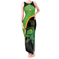 Jamaica Rugby Custom Tank Maxi Dress Go Jamaica Crocs - Pineapple Pattern