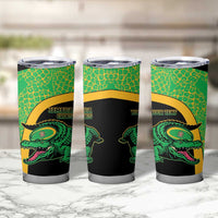 Jamaica Rugby Custom Tumbler Cup Go Jamaica Crocs - Pineapple Pattern
