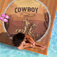 Black Cowboy Beach Blanket Take Me Away