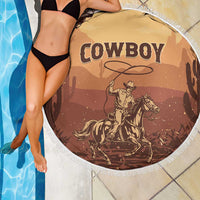 Black Cowboy Beach Blanket Take Me Away