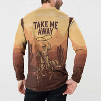 Black Cowboy Button Sweatshirt Take Me Away