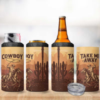 Black Cowboy 4 in 1 Can Cooler Tumbler Take Me Away