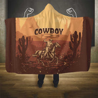 Black Cowboy Hooded Blanket Take Me Away