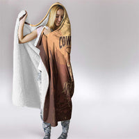 Black Cowboy Hooded Blanket Take Me Away