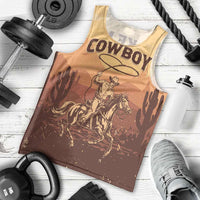 Black Cowboy Men Tank Top Take Me Away