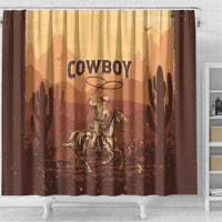 Black Cowboy Shower Curtain Take Me Away