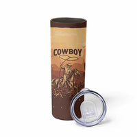Black Cowboy Skinny Tumbler Take Me Away