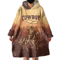 Black Cowboy Wearable Blanket Hoodie Take Me Away
