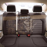 Skull Cowboy Back Car Seat Cover Vintage Style