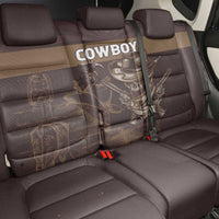 Skull Cowboy Back Car Seat Cover Vintage Style