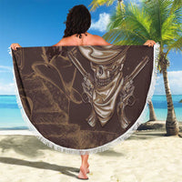 Skull Cowboy Beach Blanket Vintage Style