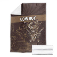 Skull Cowboy Blanket Vintage Style