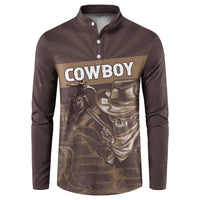 Personalised Skull Cowboy Button Sweatshirt Vintage Style