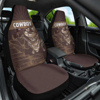 Skull Cowboy Car Seat Cover Vintage Style