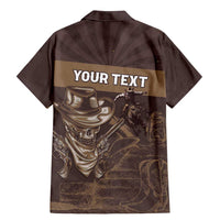 Personalised Skull Cowboy Family Matching Mermaid Dress and Hawaiian Shirt Vintage Style