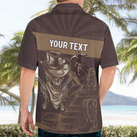 Personalised Skull Cowboy Hawaiian Shirt Vintage Style