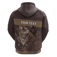 Personalised Skull Cowboy Hoodie Vintage Style