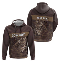 Personalised Skull Cowboy Hoodie Vintage Style