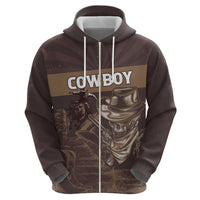 Personalised Skull Cowboy Hoodie Vintage Style