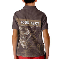 Personalised Skull Cowboy Kid Polo Shirt Vintage Style