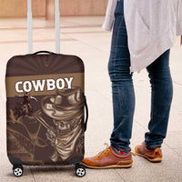 Skull Cowboy Luggage Cover Vintage Style