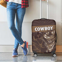 Skull Cowboy Luggage Cover Vintage Style