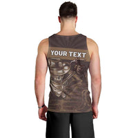 Personalised Skull Cowboy Men Tank Top Vintage Style