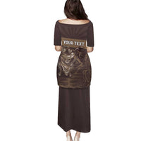 Personalised Skull Cowboy Puletasi Vintage Style