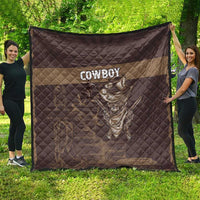 Skull Cowboy Quilt Vintage Style
