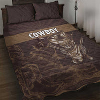 Skull Cowboy Quilt Bed Set Vintage Style