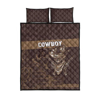 Skull Cowboy Quilt Bed Set Vintage Style