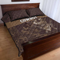Skull Cowboy Quilt Bed Set Vintage Style