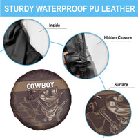 Skull Cowboy Spare Tire Cover Vintage Style