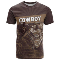 Personalised Skull Cowboy T Shirt Vintage Style