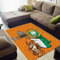 Ivory Coast Independence Day Area Rug Yamoussoukro Coat Of Arms