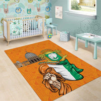 Ivory Coast Independence Day Area Rug Yamoussoukro Coat Of Arms